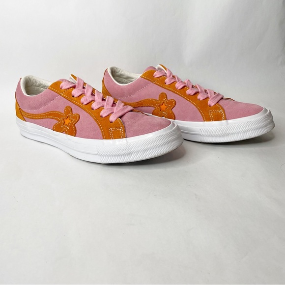Converse One Star x Tyler The Creator Golf Le Fleur Pink Orange Skater Sneakers - Picture 12 of 12